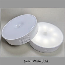 Load image into Gallery viewer, PIR Motion Sensor Light LED Night Light USB Rechargeable Night Lamp Wireless Closet Lights Dormitory Wardrobe Bedroom Bedside Nightlights
