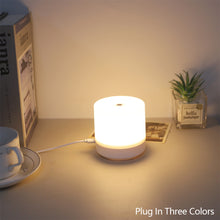 Load image into Gallery viewer, Touch Rechargeable LED Night Light Creative USB Bedside Lamp Touch 3 Modes Dimming Table Lamp Eye Protection For Bedroom Reading Lamp

