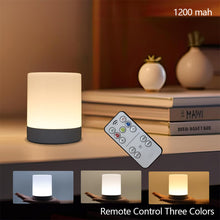 Load image into Gallery viewer, Touch Rechargeable LED Night Light Creative USB Bedside Lamp Touch 3 Modes Dimming Table Lamp Eye Protection For Bedroom Reading Lamp

