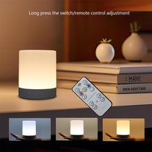 Load image into Gallery viewer, Touch Rechargeable LED Night Light Creative USB Bedside Lamp Touch 3 Modes Dimming Table Lamp Eye Protection For Bedroom Reading Lamp
