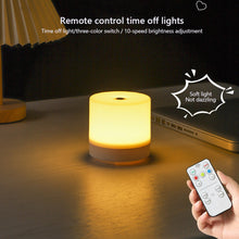 Load image into Gallery viewer, Touch Rechargeable LED Night Light Creative USB Bedside Lamp Touch 3 Modes Dimming Table Lamp Eye Protection For Bedroom Reading Lamp
