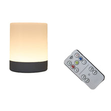 Load image into Gallery viewer, Touch Rechargeable LED Night Light Creative USB Bedside Lamp Touch 3 Modes Dimming Table Lamp Eye Protection For Bedroom Reading Lamp
