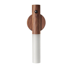 Load image into Gallery viewer, Intelligent Wooden LED Night Light Magnetic Portable Lamp USB Charging Night Lamp Staircase Corridor Bedroom Closet light Bedside Atmosphere Light
