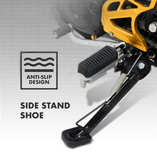 Load image into Gallery viewer, Rubber Motorcycle Side Stand Pad Extension Scooter Bike Kickstand Extender Foot Support Plate Anti-skid Enlarged Base
