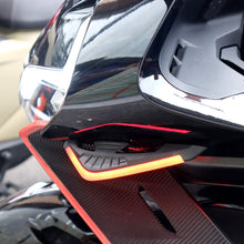 Load image into Gallery viewer, 2Pcs Motorcycle Front Side Spoiler Winglets Aerodynamic Wing Set Fixed Wind Wings with LED Lights and Adhesive Decoration Sticker
