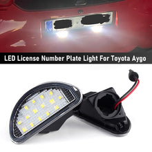 Load image into Gallery viewer, 2Pcs LED Car License Plate Light Lamp 12V 6500K Super Bright For Toyota Aygo 2005-2014
