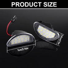 Load image into Gallery viewer, 2Pcs LED Car License Plate Light Lamp 12V 6500K Super Bright For Toyota Aygo 2005-2014
