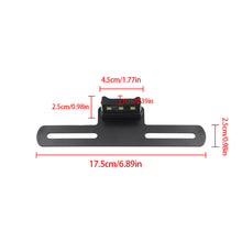 Load image into Gallery viewer, Motorcycle Electric Vehicle Mudguard License Bracket Plate Holder with LED Light Equipment Accessories Brackets
