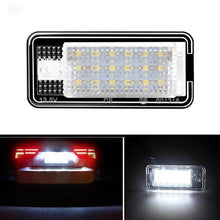 Load image into Gallery viewer, 2Pcs DC 12V Car Number License Plate Light Lamp No Error Canbus White For Audi A3 S3 A4 S4 A6 C6 A8 S8 Q7
