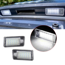 Load image into Gallery viewer, 2Pcs DC 12V Car Number License Plate Light Lamp No Error Canbus White For Audi A3 S3 A4 S4 A6 C6 A8 S8 Q7
