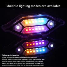 Load image into Gallery viewer, Solar Power LED Mortorcycle Car Warning Light Night Ride Tail Light Anti-rear Strobe Light for Motorcycle Electric Vehicle Bicycle
