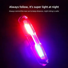 Load image into Gallery viewer, Cycling COB Rear Light USB Rechargeable Bicycle Tail Lamp Waterproof MTB Bike Warning Taillights for Running Riding Cycling
