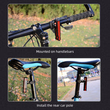 Load image into Gallery viewer, USB Rechargeable Bike Rear Light Laser Line Warning Lamp Waterproof Seatpost LED Light MTB Road Bicycle Taillight

