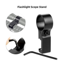 Load image into Gallery viewer, 1" Offset Side Flashlight Torch Mount Quick Release Picatinny Rail Ring Mount Weapon Light Mount Laser Sight Mount Mlok Hunting
