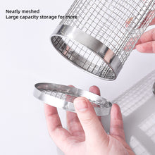 Load image into Gallery viewer, BBQ Grill Basket Wire Mesh Cylinder Portable Round 304 Stainless Steel Grill Basket Barbecue Rack Outdoor Camping Fumigator Tasty
