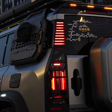 Load image into Gallery viewer, 2Pcs/Pair Car 3-rows D-pillar Light Taillights Turn Warning LED Side Panel Lights Modification Accessories For Chery Jetour Traveler T2
