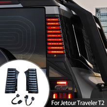 Load image into Gallery viewer, 2Pcs/Pair Car 3-rows D-pillar Light Taillights Turn Warning LED Side Panel Lights Modification Accessories For Chery Jetour Traveler T2
