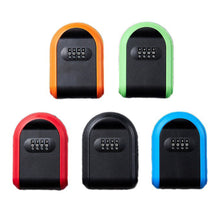 Load image into Gallery viewer, Wall Mounted Key Storage 4 Digit Combination Key Safe Storage Lock Box Plastic Key Safe Box Indoor Outdoor Use For Home Office
