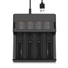 Load image into Gallery viewer, 4.2V 3.9V 3.6V 3.2V 18650 16340 10400 26650 18490 AA AAA 14500 21700 Lithium Ni-mh Battery Smart Charger
