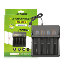 Load image into Gallery viewer, 4.2V 3.9V 3.6V 3.2V 18650 16340 10400 26650 18490 AA AAA 14500 21700 Lithium Ni-mh Battery Smart Charger
