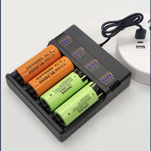 Load image into Gallery viewer, 4.2V 3.9V 3.6V 3.2V 18650 16340 10400 26650 18490 AA AAA 14500 21700 Lithium Ni-mh Battery Smart Charger
