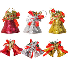 Load image into Gallery viewer, Christmas Tree Decoration Bells Xmas Ornaments Hanging Bell New Year Party Pendant Decor Prop Gift Supplies
