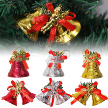 Load image into Gallery viewer, Christmas Tree Decoration Bells Xmas Ornaments Hanging Bell New Year Party Pendant Decor Prop Gift Supplies
