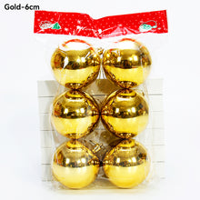 Load image into Gallery viewer, Christmas Tree Decoration Balls Xmas Ornaments Ball Glitter Hanging Ball New Year Party Pendant Decor Prop Gift Supplies
