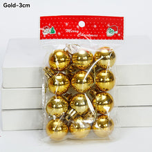 Load image into Gallery viewer, Christmas Tree Decoration Balls Xmas Ornaments Ball Glitter Hanging Ball New Year Party Pendant Decor Prop Gift Supplies
