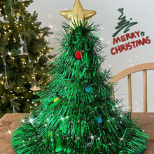 Load image into Gallery viewer, 2025 Ins Christmas Tree Hat Creative Xmas Headwear for Girls Tinsel Christmas Headband Party Costume New Year Decor Supplies
