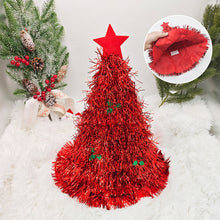 Load image into Gallery viewer, 2025 Ins Christmas Tree Hat Creative Xmas Headwear for Girls Tinsel Christmas Headband Party Costume New Year Decor Supplies

