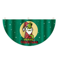 Load image into Gallery viewer, Christmas Fan-Shaped Flag Banner Christmas Door Windows Garden Railing Hanging Ornaments New Year 2025 Xmas Home Decoration Navidad Gift
