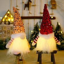 Load image into Gallery viewer, Glowing Gnome Christmas Decorations Faceless Dolls Christmas Decoration for Home Christmas Ornaments Navidad New Year 2024
