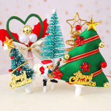 Load image into Gallery viewer, 10Pcs Cake Topper Christmas Theme Plastic Fruit Picks Cupcake Topper Cake Insert Cards For Party Decoration Supplies Cake Decoration
