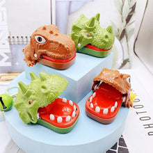 Load image into Gallery viewer, Crocodile Dinosaur Finger Biting Toy Keychain Tyrannosaurus Rex Tooth Extraction Game Fun Creative Stress Relief Skills Pendant
