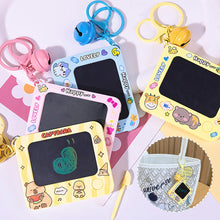 Load image into Gallery viewer, Creative Reusable Mini Drawing Board Capybara Bear Panda Small Writing Pad Doodle Sketch Lovely Backpack Keychain Kids Toy
