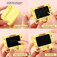 Load image into Gallery viewer, Creative Reusable Mini Drawing Board Capybara Bear Panda Small Writing Pad Doodle Sketch Lovely Backpack Keychain Kids Toy

