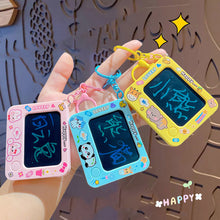 Load image into Gallery viewer, Creative Reusable Mini Drawing Board Capybara Bear Panda Small Writing Pad Doodle Sketch Lovely Backpack Keychain Kids Toy
