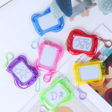 Load image into Gallery viewer, Creative Key Chain Children'S Mini Magnetic Small Drawing Board Backpack Decorative Key Ring Cute Black White Drawing Board Toy
