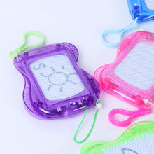 Load image into Gallery viewer, Creative Key Chain Children'S Mini Magnetic Small Drawing Board Backpack Decorative Key Ring Cute Black White Drawing Board Toy
