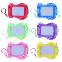 Load image into Gallery viewer, Creative Key Chain Children'S Mini Magnetic Small Drawing Board Backpack Decorative Key Ring Cute Black White Drawing Board Toy
