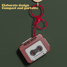 Load image into Gallery viewer, Mini Retro Recorder Keychain 60 Seconds Recording Music Box Pendant Valentine's Day Birthday Gift For Girlfriend Friends
