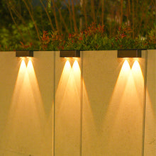 Load image into Gallery viewer, Super Bright Solar Light Outdoor Wall Spot Light Wall Solar LED Light Outdoor Wall Lamp Waterproof Garden Decoration Lamp Fence Corridor Sunlight Stairs Solar Lamp
