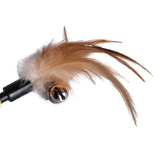 Load image into Gallery viewer, Folded Cat Spiral Tunnel Mouse Pendant Spring Toy S Type Cat Tunnel Tube Pet Collapsible Interactive Toy with Feather for Rabbit Kitten
