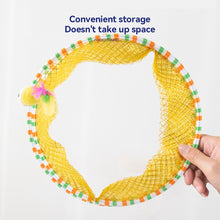 Load image into Gallery viewer, Folded Cat Spiral Tunnel Mouse Pendant Spring Toy S Type Cat Tunnel Tube Pet Collapsible Interactive Toy with Feather for Rabbit Kitten
