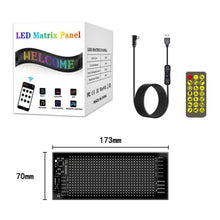 Load image into Gallery viewer, RGB Car LED Matrix Pixel Panel DIY LIghting Graffiti Scrolling Text Board Windshield Advertising Screen Bluetooth with APP Control
