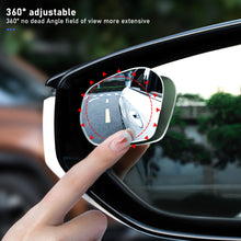 Load image into Gallery viewer, 2Pcs Car 360° Rotating Adjustable Blind Spot Rear View Mirrors Wide Angle Mirror with Suction Cup Convex Mirror
