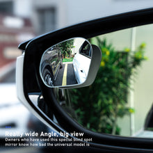Load image into Gallery viewer, 2Pcs Car 360° Rotating Adjustable Blind Spot Rear View Mirrors Wide Angle Mirror with Suction Cup Convex Mirror
