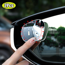 Load image into Gallery viewer, 2Pcs Car 360° Rotating Adjustable Blind Spot Rear View Mirrors Wide Angle Mirror with Suction Cup Convex Mirror

