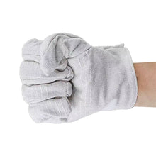 Load image into Gallery viewer, 1 Pair 24-Wire Reinforced Canvas Protective Gloves Wear Resistant Breathable Electric Welding Gloves
